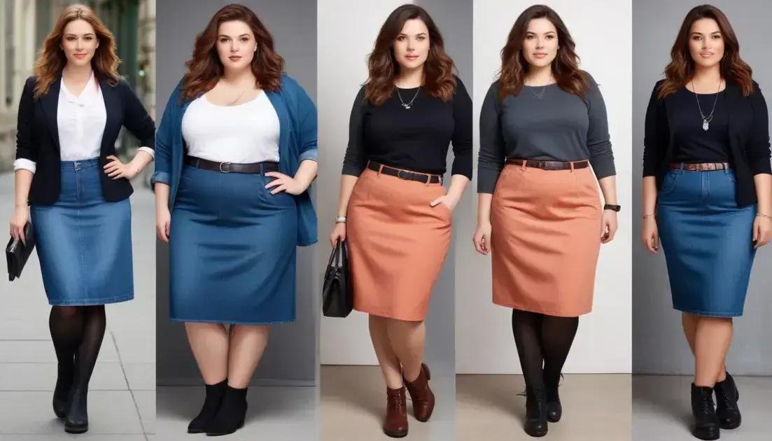 Como usar saias plus size no dia a dia