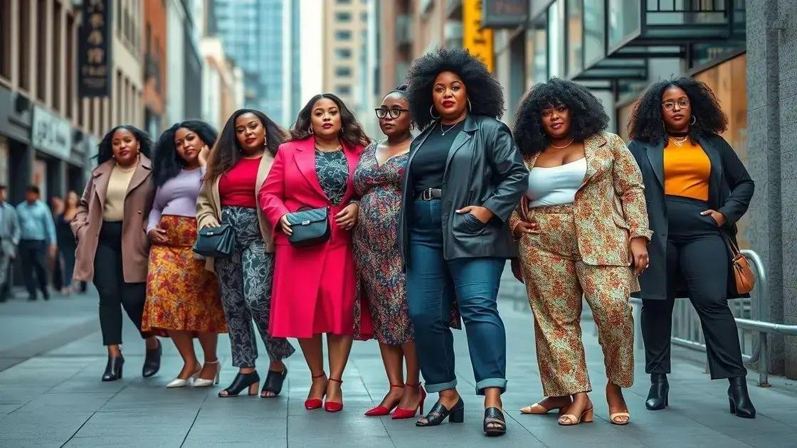 Tendências atuais em moda plus size