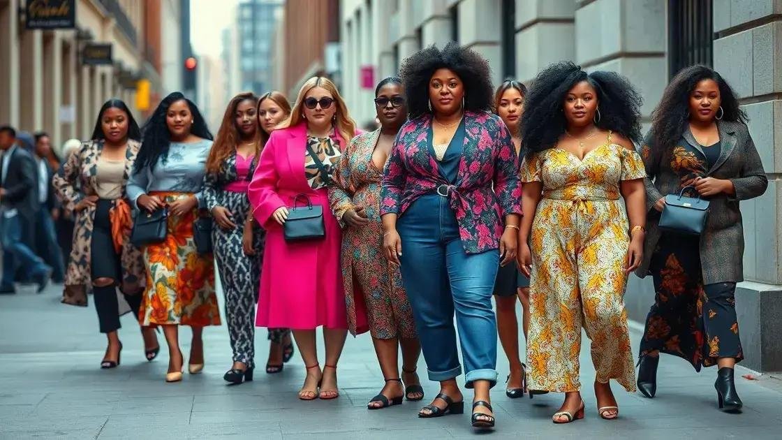 Tendências atuais na moda plus size