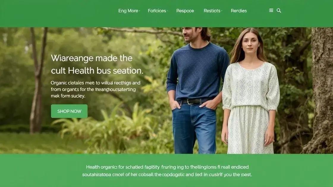 Benefícios da moda orgânica pra sua saúde e planeta