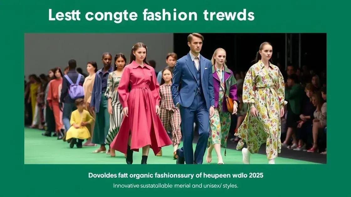Tendências na moda orgânica para 2025