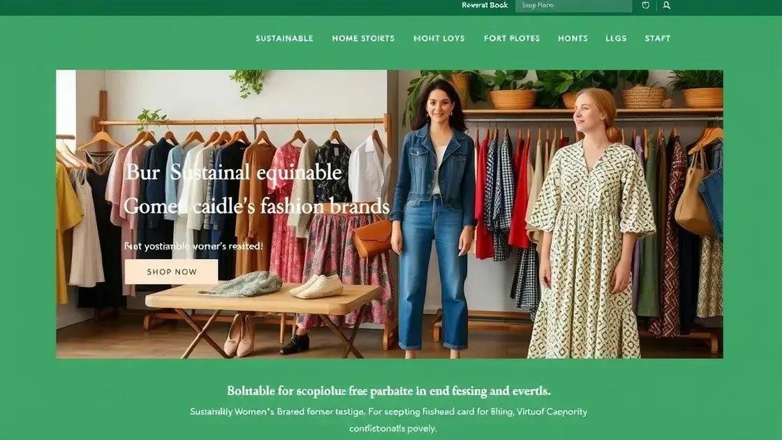 Marcas que se destacam na moda sustentável feminina Marcas que se destacam na moda sustentável feminina