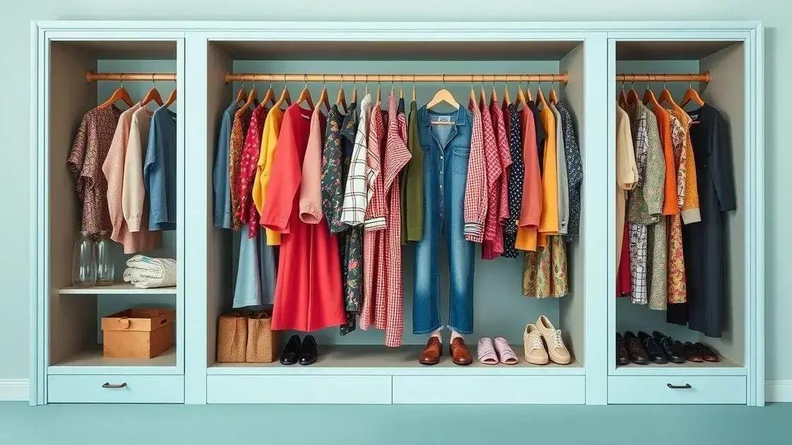 Os benefícios de um guarda-roupa consciente