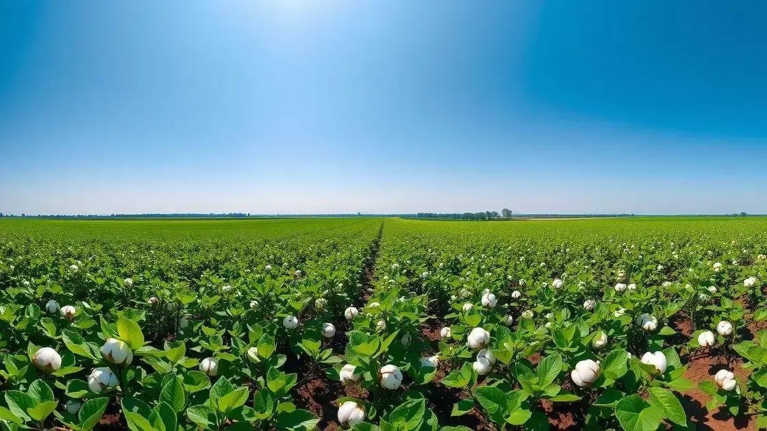 Benefícios ambientais do algodão orgânico