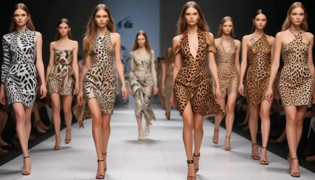 O impacto de padrões animais nas grandes passarelas O impacto de padrões animais nas grandes passarelas