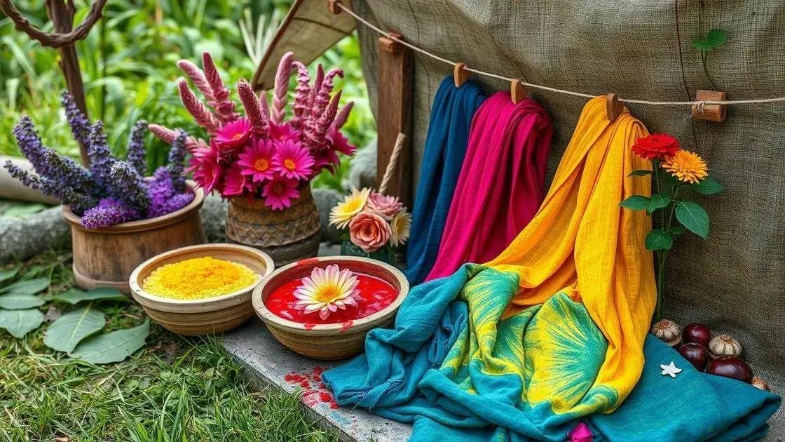 Benefícios do tingimento natural para o meio ambiente