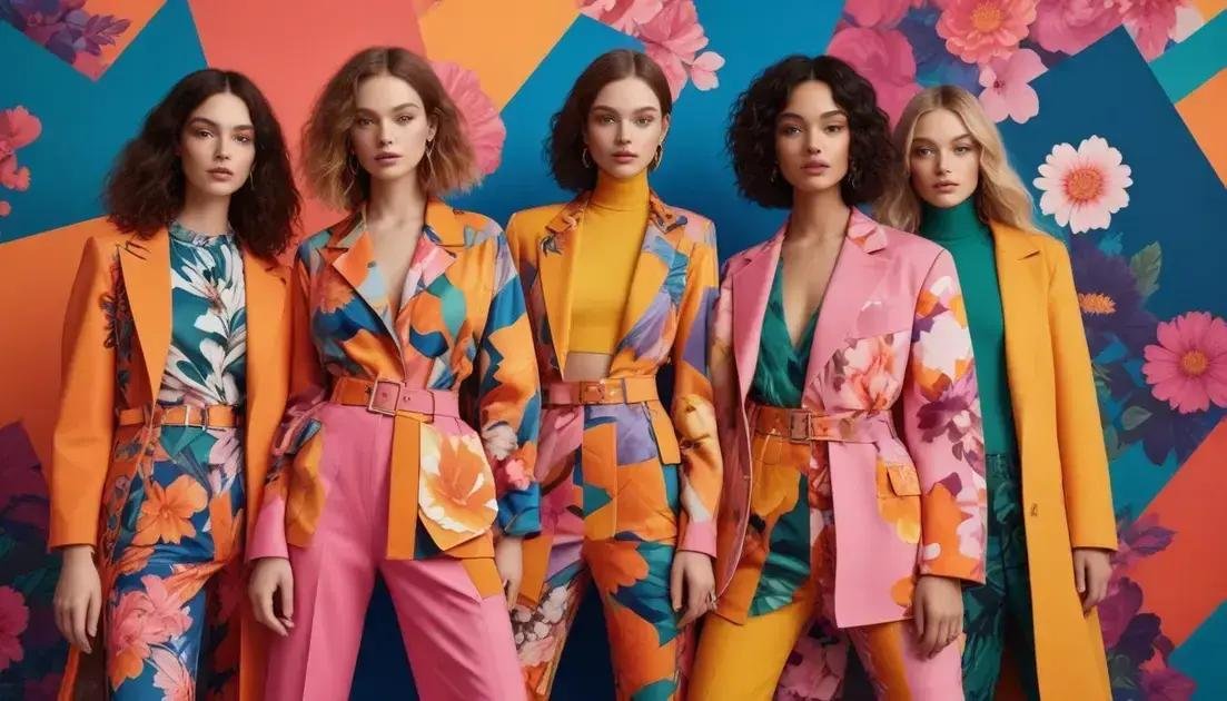 Cores e padrões em alta no cenário fashion