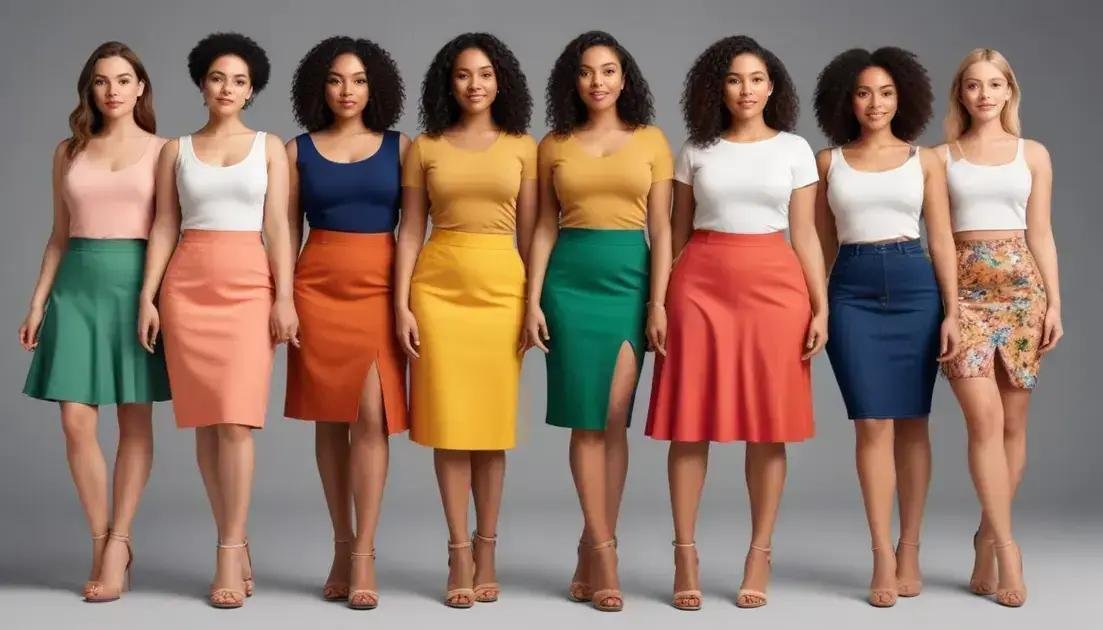 Os melhores estilos de saias para diferentes tipos de corpo