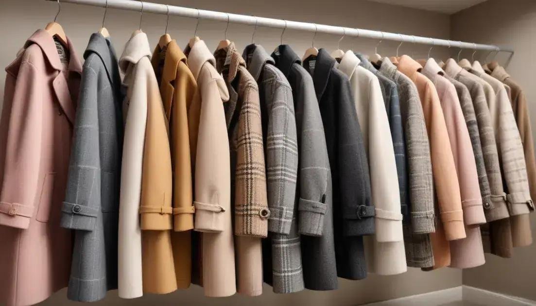 Cores e padrões tendência para casacos femininos