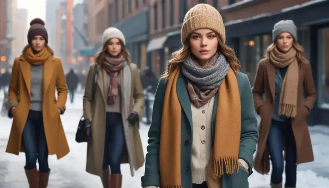 Como combinar estilos e cores em looks de frio Como combinar estilos e cores em looks de frio