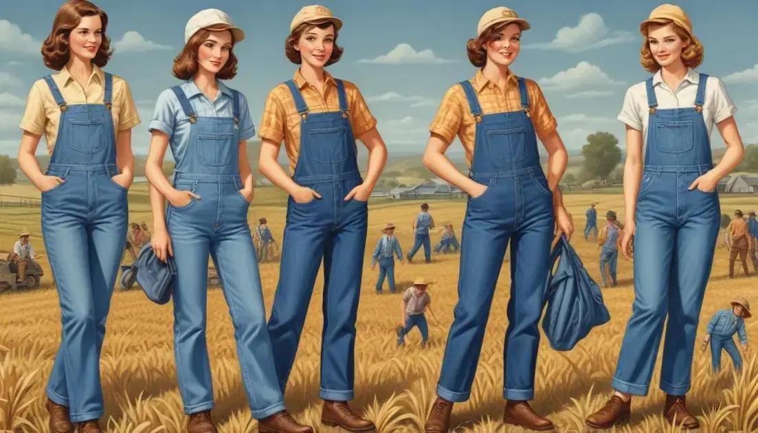 História e evolução da jardineira jeans