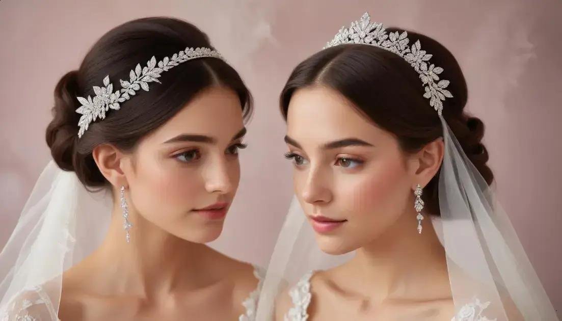 Tendências de acessórios para noivas em 2024