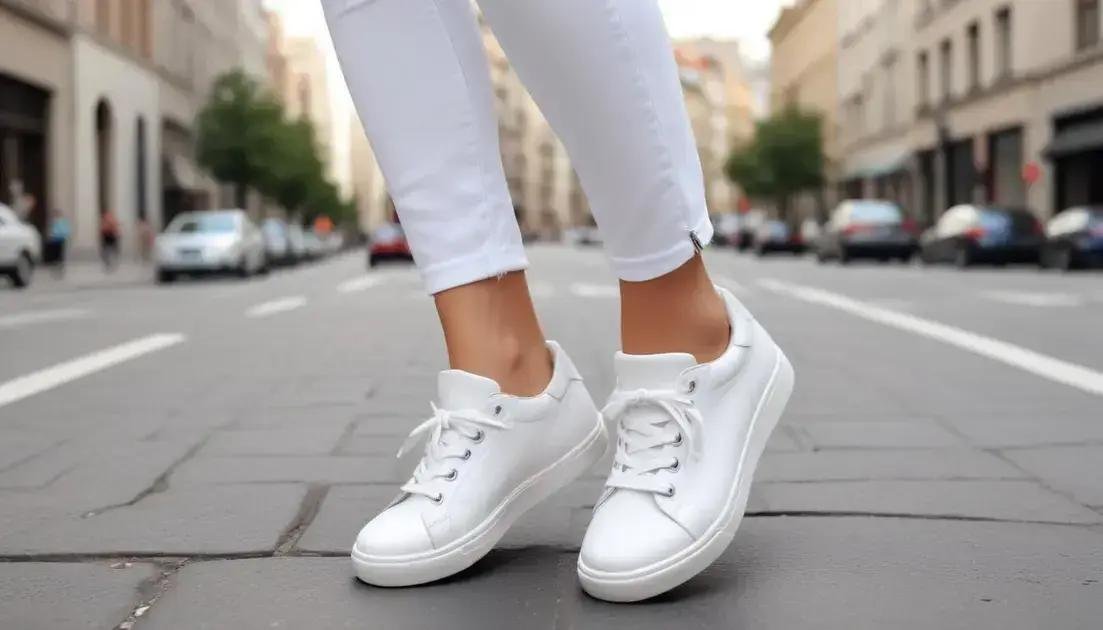 Tênis brancos femininos: o must-have da moda que você não pode ignorar