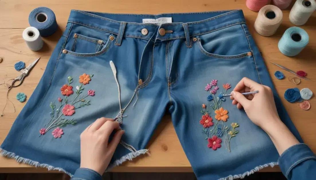 Técnicas básicas: rasgos, bordados, tingimentos e barras