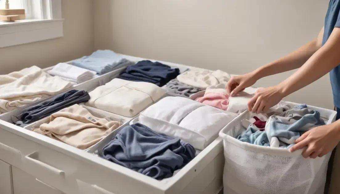 preparando roupas e tecidos: como separar antes de dobrar