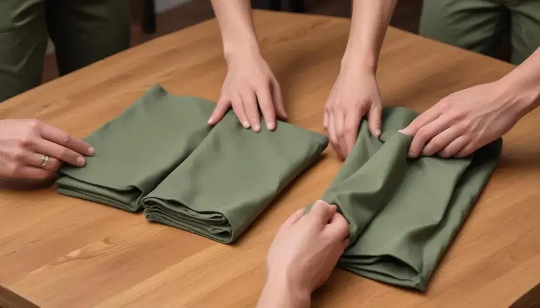 Técnicas essenciais: dobra reta, rolo e estilo militar